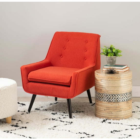 Linon Parkside Lounge Chair, Pimento