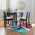 thumbnail image 1 of Linon Peake 3-Piece Drop Leaf Dining Set, Black, 1 of 17