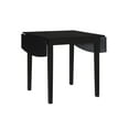 thumbnail image 1 of Linon Peake Square Dining Table with Drop Leaf, Black, 1 of 12