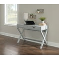 thumbnail image 1 of Linon Peggy 2-Drawer 44" Writing Desk, Gray, 1 of 22