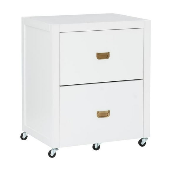 Linon Peggy File Cabinet White
