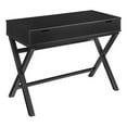 thumbnail image 1 of Linon Peggy Lift Top Stand Up Wood Desk with X-Frame Legs in Black, 1 of 12