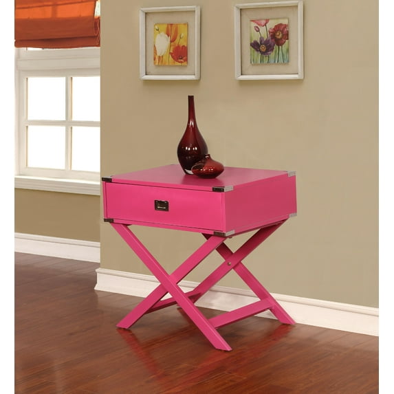 Linon Peggy X Base Accent Table, Multiple Colors