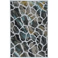 thumbnail image 1 of Linon Penchant Somerville Power Loomed Polyester 2'x3' Rug in Gray, 1 of 5
