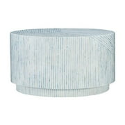 Linon Perrin Capiz Coffee Table Blue