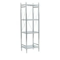 thumbnail image 1 of Linon Pinnacle Chrome and Glass Shelf, Four Spacious Shelves, 1 of 11