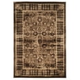 thumbnail image 1 of Linon Home Decor  Platinum Collection Isphanan Persian Modified Polyester Area Rug Brown 8' x 11' Contains Latex Border,Oriental 0.51 - 0.75 inch, 1 of 5