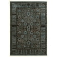 thumbnail image 1 of Linon Platinum Flowers Transitional Area Rug, Black, 8' x 11', 1 of 4