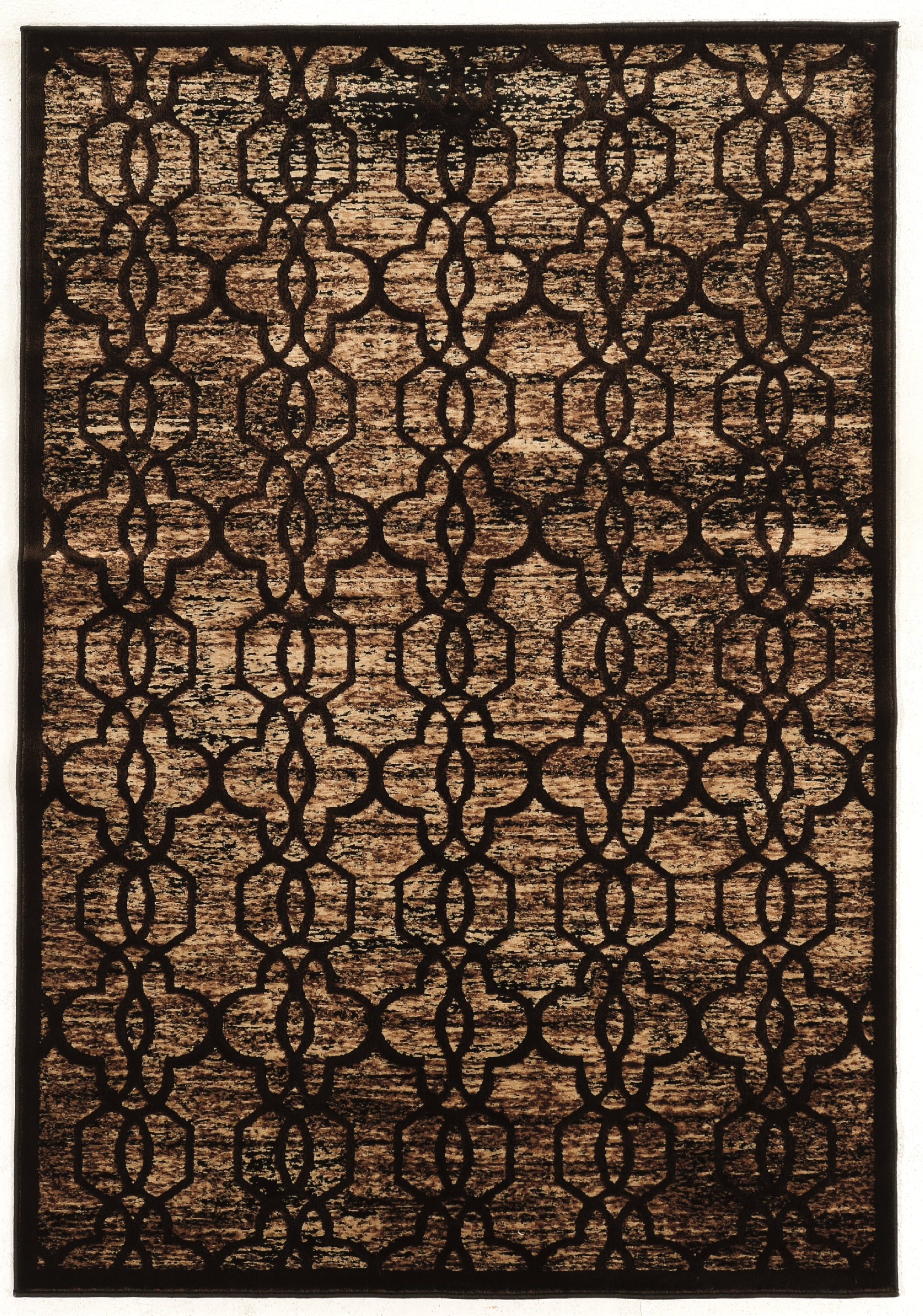 Laysan Home 5' x 7'6" Rug in Brown and Beige