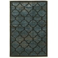 thumbnail image 1 of Linon Platinum Trellis Power Loomed Polyester 8'x11' Rug in Blue, 1 of 3