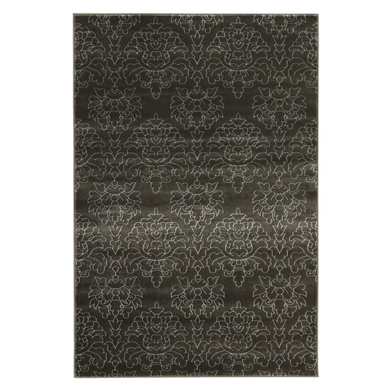 Linon Prisma Chloe 2' x 3' Rug in Charcoal