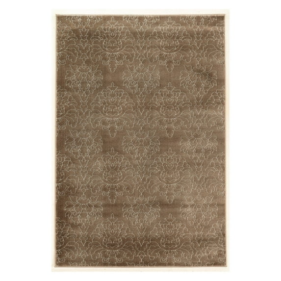 Linon Prisma Chloe Dark Brown Rug (2' x 3') - 2' x 3'