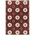 thumbnail image 1 of Linon Prisma Karma Machine Made Polypropylene 5'3"x7'6" Rug in Red, 1 of 3