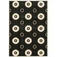 thumbnail image 1 of Linon Prisma Karma Machine Made Polypropylene 8'x10'4" Rug in Black, 1 of 3
