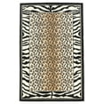 thumbnail image 1 of Linon RUG-BC4857 4 ft. 3 in. x 7 ft. 3 in. Capri Loomed Indoor Area Rug - Black & White, 1 of 3