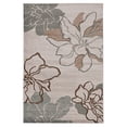 thumbnail image 1 of Linon RUG-MN0558 5 x 7 ft. 7 in. Milan Loomed Synthetic Indoor Area Rug - Ivory & Turquoise, 1 of 5