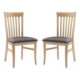 thumbnail image 1 of Linon Rafe Wood Commercial Grade Upholstered Set of Two Dining Chairs in Natural, 1 of 16