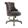 thumbnail image 1 of Linon Ragan Task Chairs with Adjustable Height and Swivel, 275 lb. Capacity, Charcoal Gray, 1 of 11