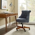 thumbnail image 1 of Linon Ragan Task Chairs with Adjustable Height and Swivel, 275 lb. Capacity, Dark Blue, 1 of 10
