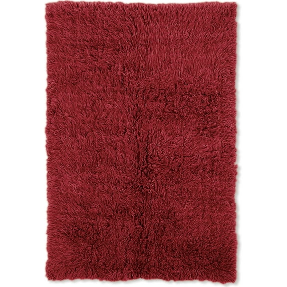 Linon 3A Flokati 2000gr Red 5x7, Rug