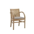 thumbnail image 1 of Linon Rheims Dining Chair with Arms, Natural/Cream, 1 of 8