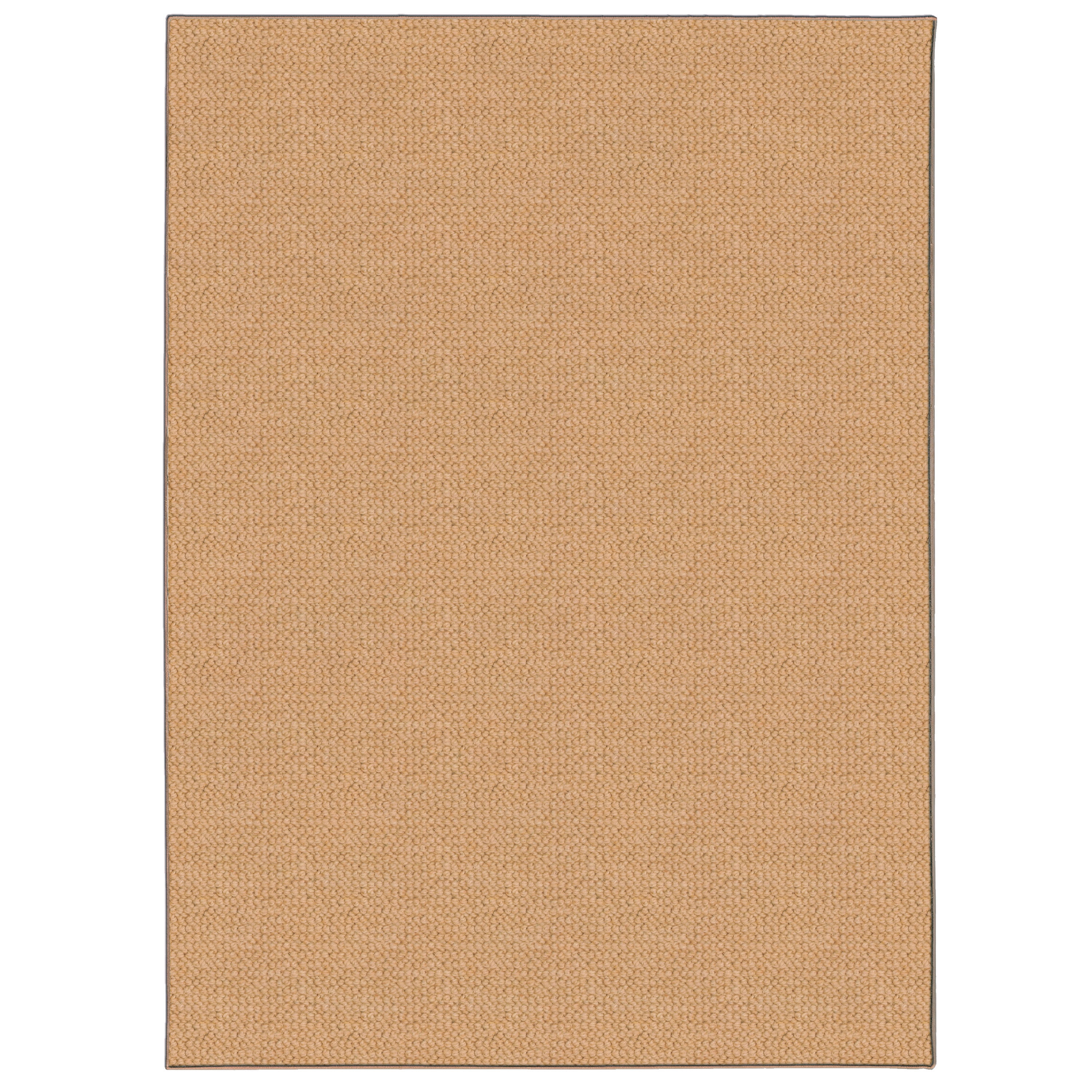 1'9"x2'10" Rhodes Wool Accent Rug Beige - Linon: Farmhouse Style, Low Pile, Indoor, Solid Pattern, Tufted Wool Rug
