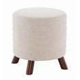 thumbnail image 1 of Linon Rivard Round Stool With Beige Finish ST009BGE01U, 1 of 9