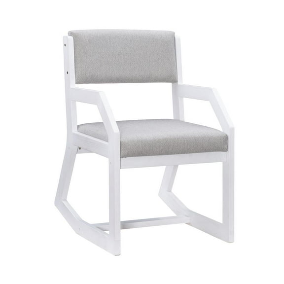 Linon Robin 2 Position Sled Base Chair White