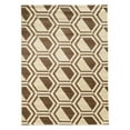thumbnail image 1 of Linon Roma 2' x 3' Comb Rug in Ivory and Beige, 1 of 2