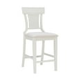 thumbnail image 1 of Linon Roseglen 26" High Back Indoor Wood Counter Stool, Whitewash/Beige, 1 of 13