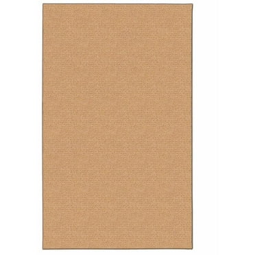 Linon Rushton Hand Tufted Wool 5'x8' Rug in Sisal Brown