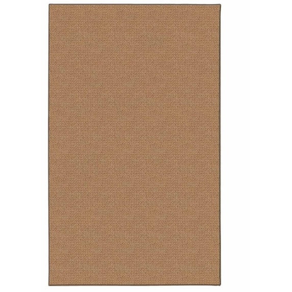 Linon Rushton Hand Tufted Wool 8'x10' Rug in Cork Brown