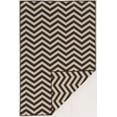 thumbnail image 1 of Linon Salonika Chevron Reversible Woven Wool 5'x8' Rug in Brown, 1 of 7