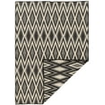 thumbnail image 1 of Linon Salonika Diamond Reversible Woven Wool 5'x8' Rug in Gray, 1 of 4