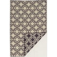 thumbnail image 1 of Linon Salonika Quatrefoil Reversible Woven Wool 5'x8' Rug in Purple, 1 of 4