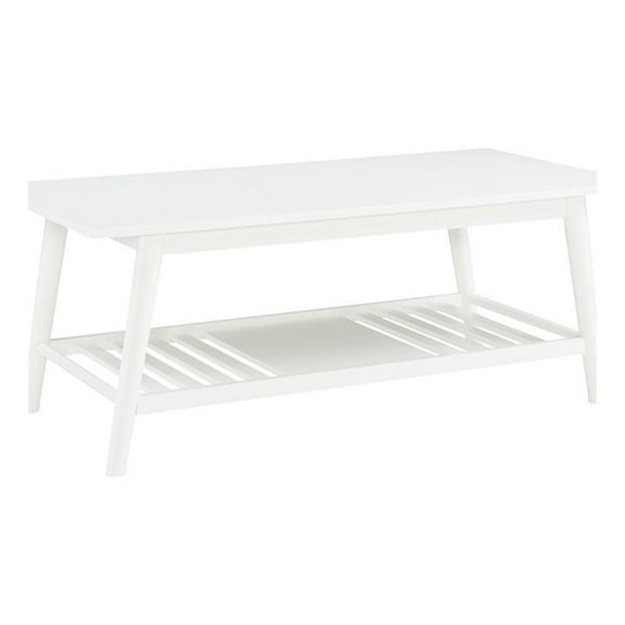 Linon Samantha Wood Coffee Table in White