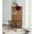 thumbnail image 1 of Linon Santa Fe Hall Tree with Four Hooks, Antique Brown Finish, 1 of 8