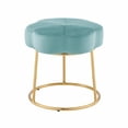 thumbnail image 1 of Linon Seraphina Vanity Stool - Gray Velvet, 1 of 7