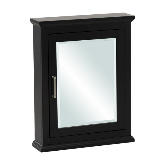 Linon Serenity Bathroom Medicine Cabinet, Black