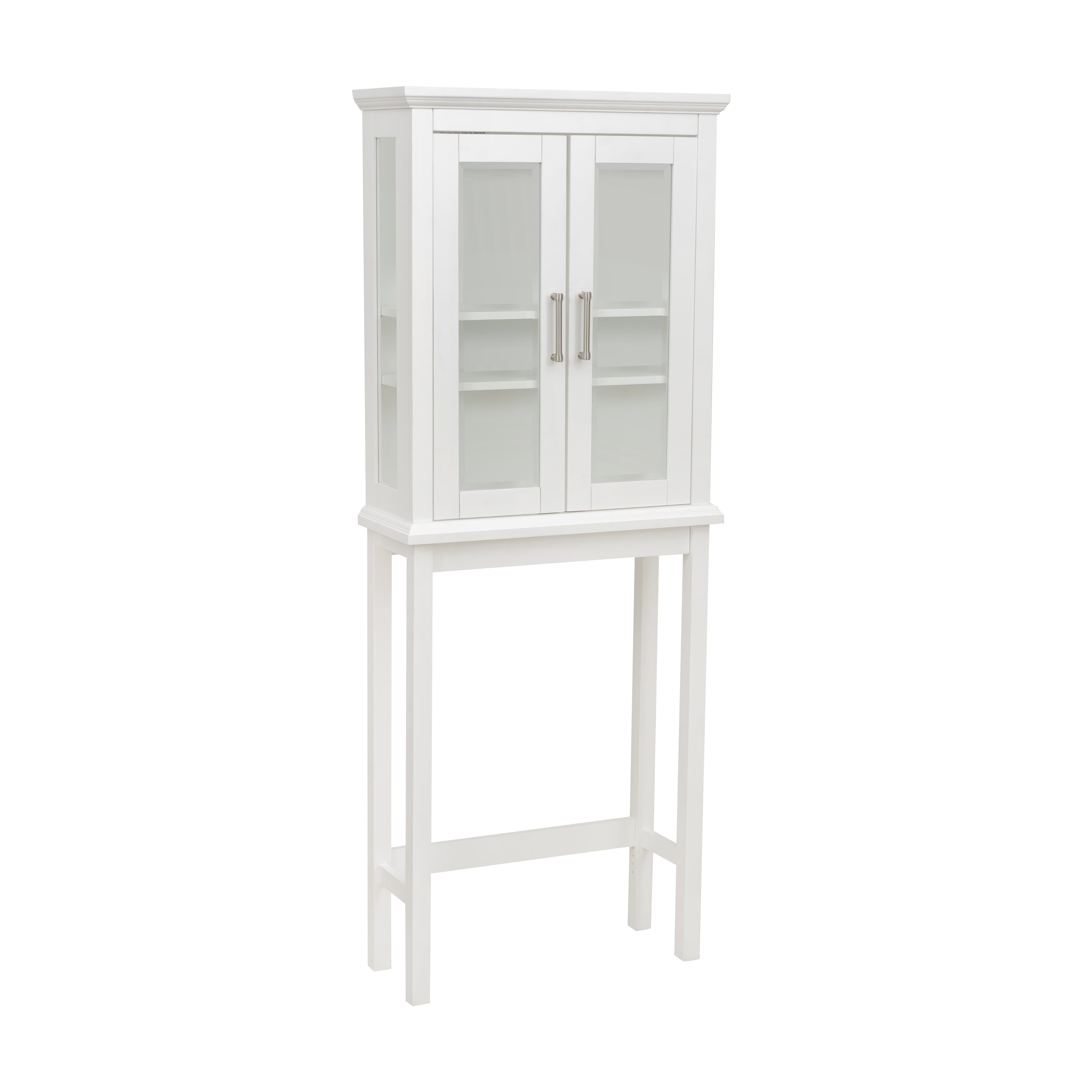 Linon Serenity Over the Toilet Bathroom Space Saver, White