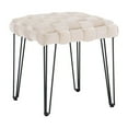 thumbnail image 1 of Linon Shadbury Square Stool Tan, 1 of 6