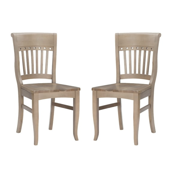 Linon Sherlyn Dining Side Chairs, Set of 2, Natural