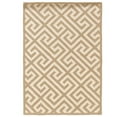 thumbnail image 1 of Linon Silhouette Greek Key Hand Hooked Wool 1'10"x2'10" Rug in Beige, 1 of 2
