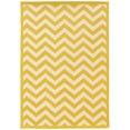 thumbnail image 1 of Linon Silhouette Hand Hooked Wool 5'x7' Rug in Yellow, 1 of 4