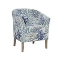thumbnail image 1 of Linon Simon Oceanside Upholstered Club Chair in Blue Multi Coral Print Fabric, 1 of 8