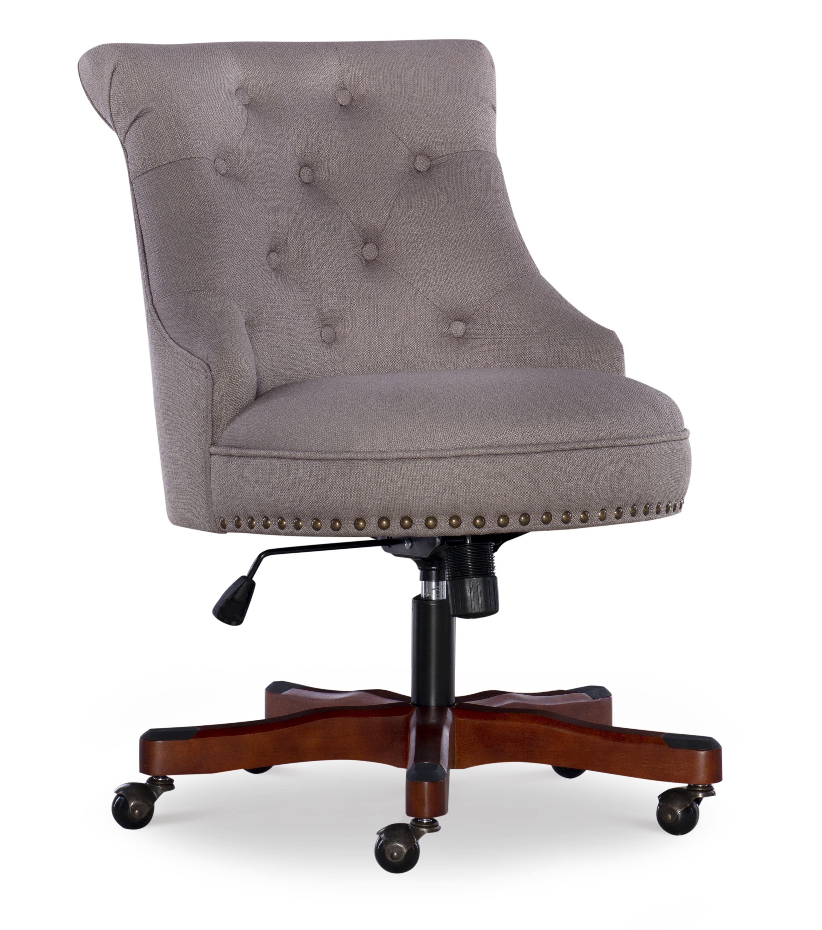 Linon Sinclair Manager's Chair with Adjustable Height & Swivel, 275 lb. Capacity, Dolphin Gray