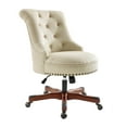 thumbnail image 1 of Linon Sinclair Manager's Chair with Adjustable Height & Swivel, 350 lb. Capacity, Beige Rice, 1 of 13