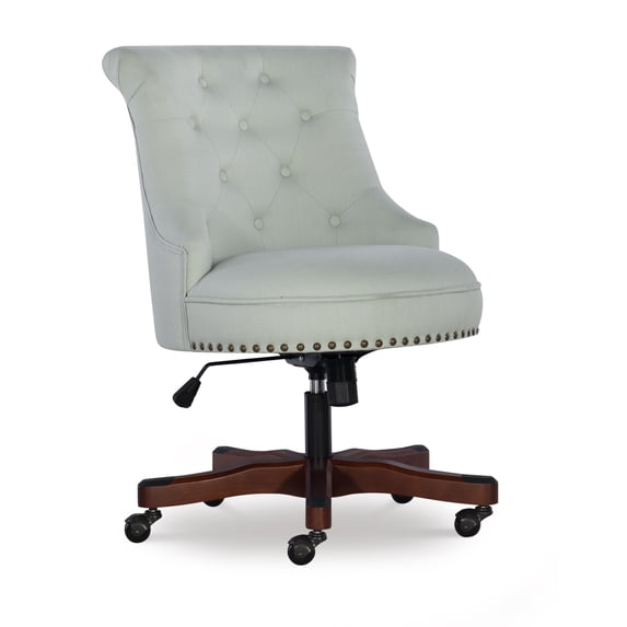 Linon Sinclair Manager's Chair with Adjustable Height & Swivel, 275 lb. Capacity, Mint Green