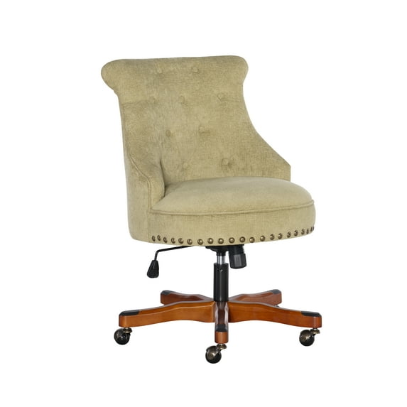 Linon Sinclair Manager's Chair with Adjustable Height & Swivel, 275 lb. Capacity, Mustard