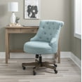 thumbnail image 1 of Linon Sinclair High Back Office Chair with Adjustable Height, Tilt and Swivel, Graywash/Light Blue, 1 of 14